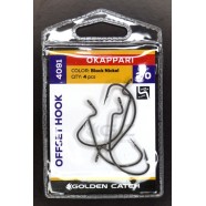 Гачки для риболовлі, GC Offset Okkapari 4091, 4шт/уп, колір BN, №2/0